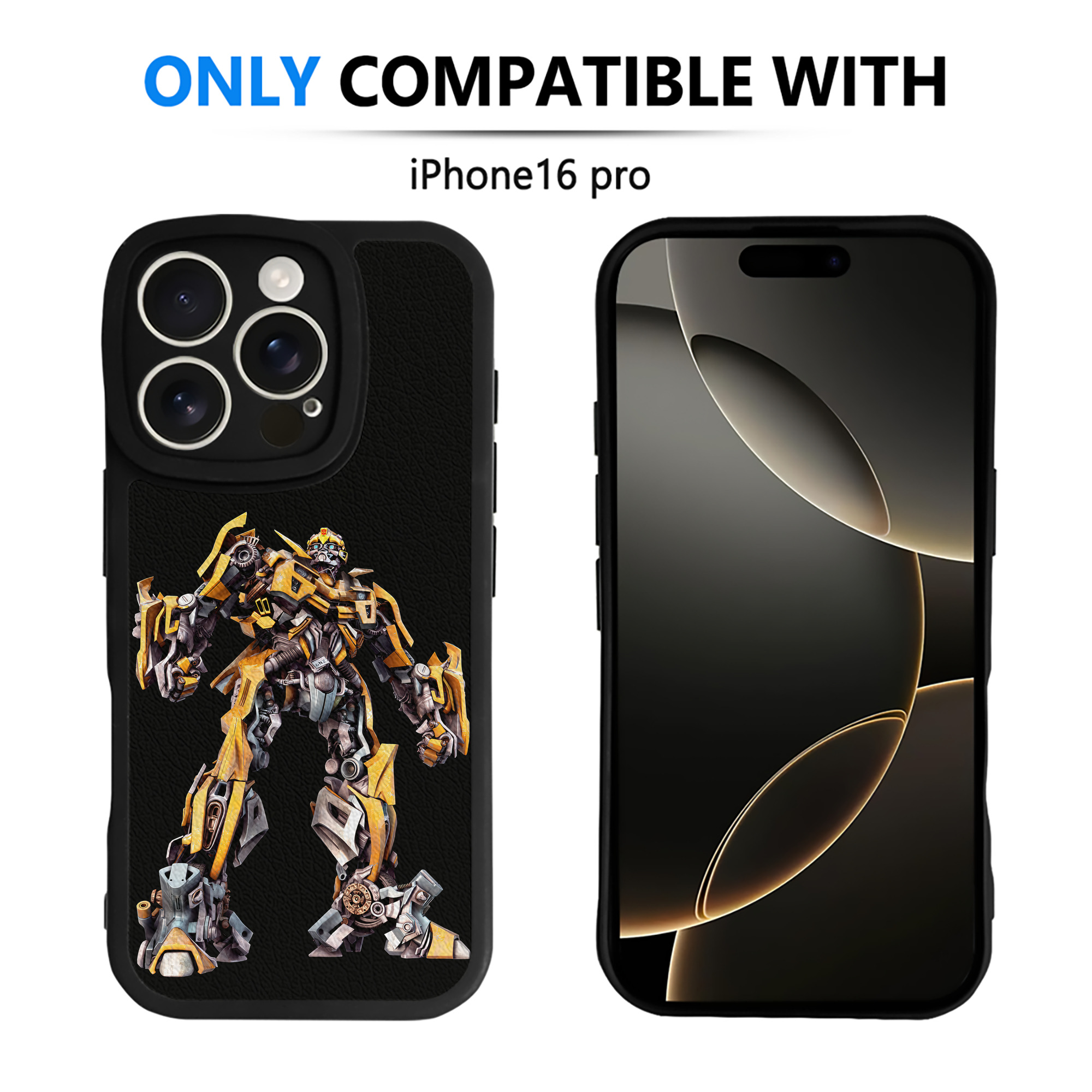 （画像用） Transformers トランスフォーマー 【iPhone 16シリーズ対応】シリコンスマホケース（レザー調） 材質：シリコン